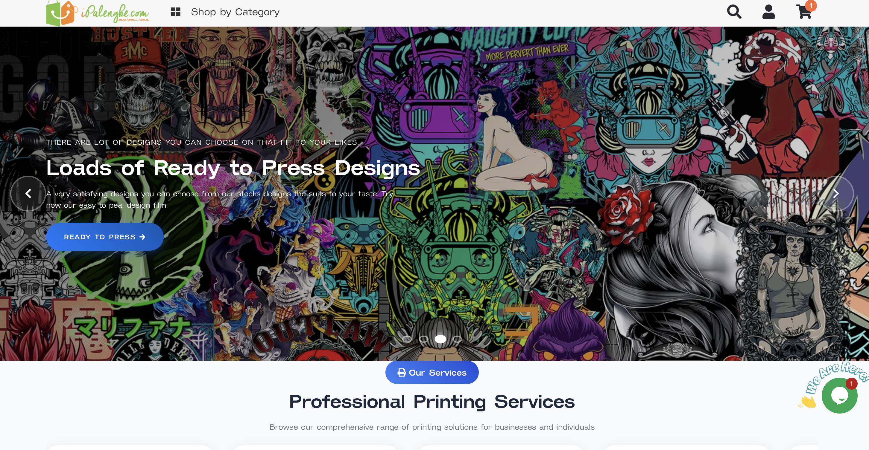 iPalengke Professional Printing Website