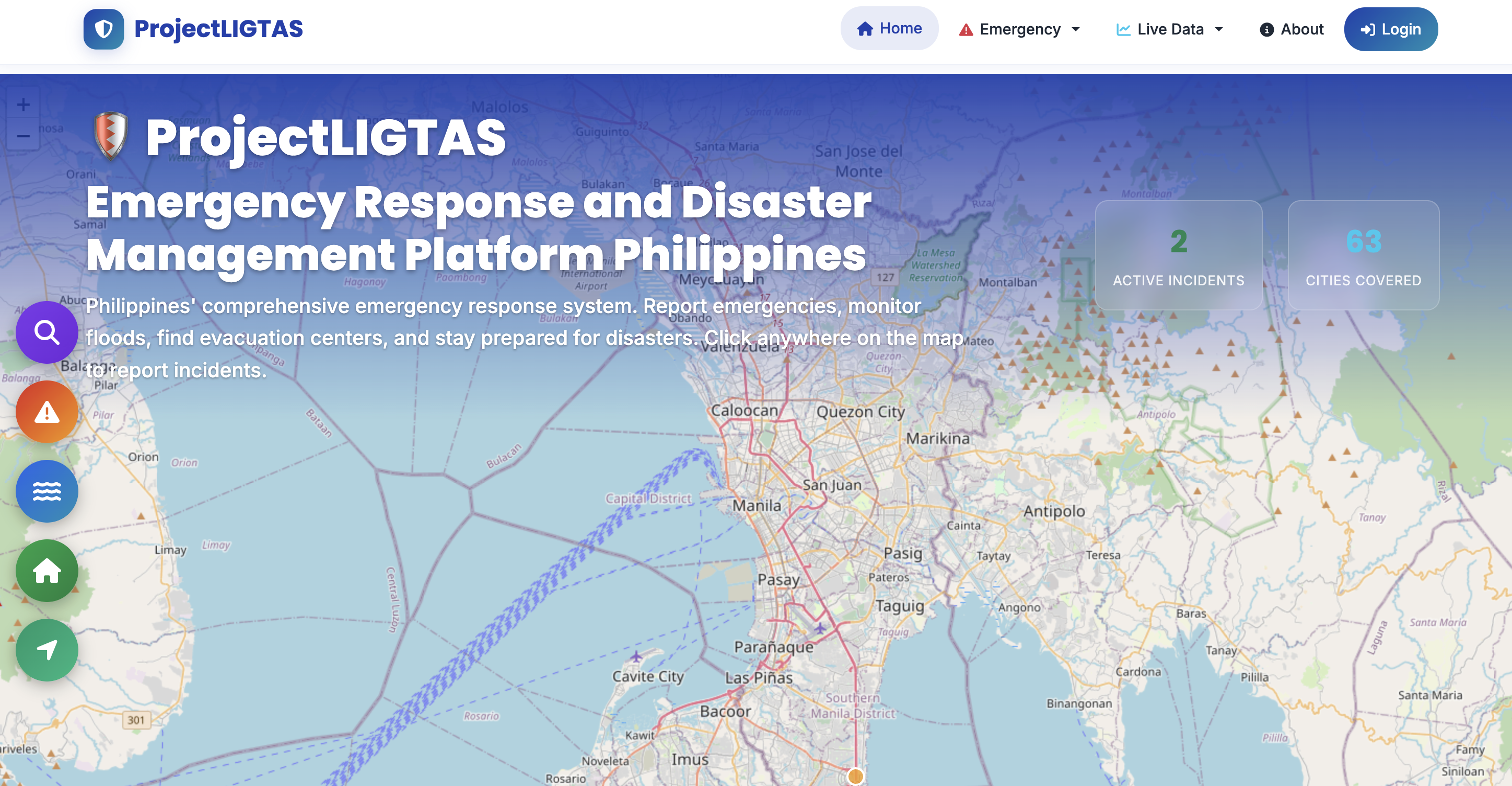 ProjectLIGTAS - Flood Risk Prediction Platform