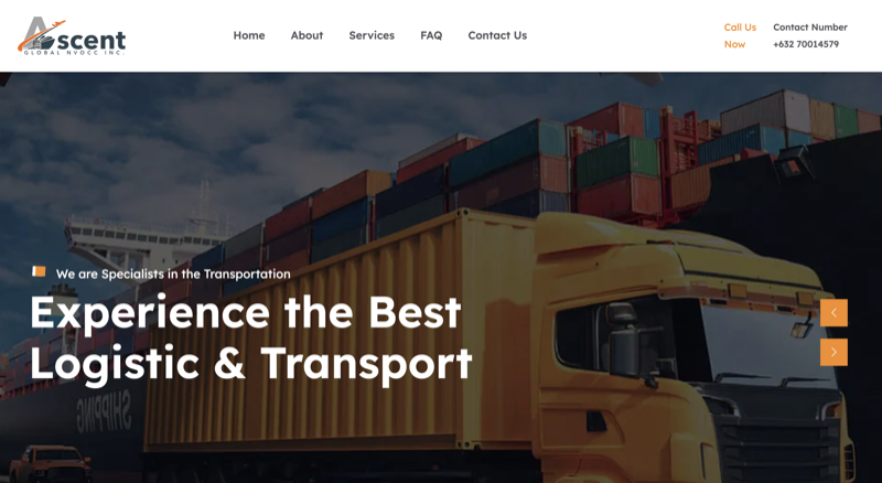 Ascent Global NVOCC Website